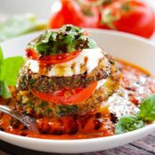 Fresh Zucchini Parmesan Stacks