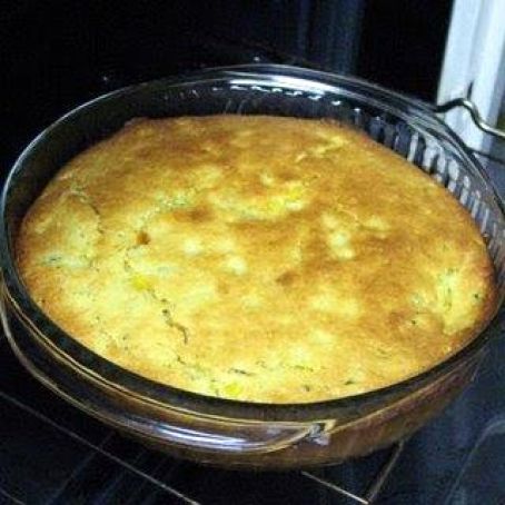Chili topped with cornbread