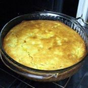 Chili topped with cornbread
