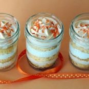 Orange Cupcakes in a Jar