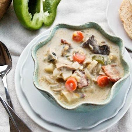 Lightened Up New England Clam Chowder