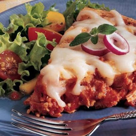 Impossibly Easy Italian Chicken Pie