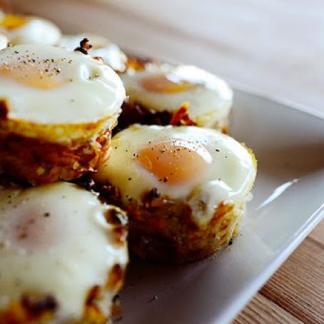 BREAKFAST -  Eggs in Hash Brown Nests