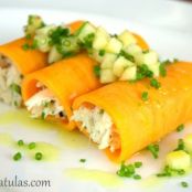 Crab Filled Sweet Potato Cannelloni