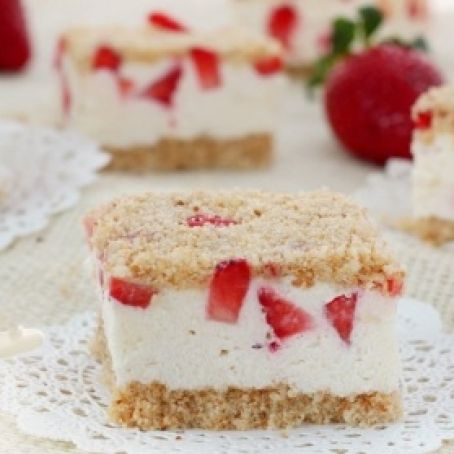 Strawberry Shortcake Cookie Bars
