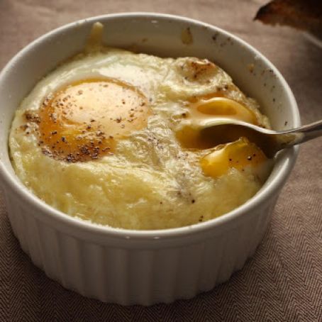 Eggs Baked with Irish Bangers and Cheddar