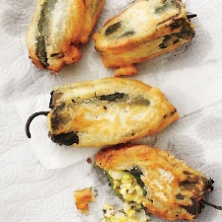 Poblano Chiles Stuffed with Corn and Monterey Jack Cheese
