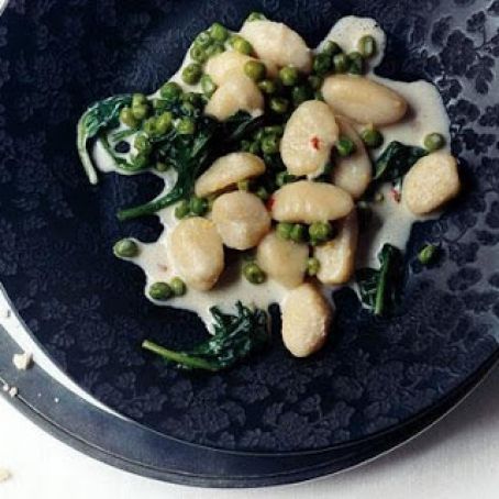 LEMON GNOCCHI w/SPINACH & PEAS