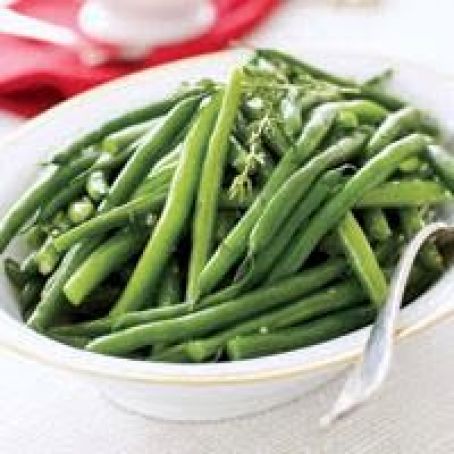 Garlic and Thyme Green Beans