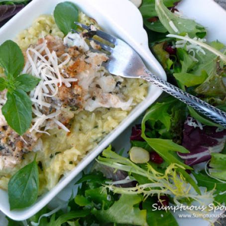 Basil Asiago Baked Walleye