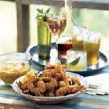 Crispy Coconut and Plantain Shrimp with Tropical Salsa