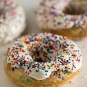 Baked Confetti Doughnuts