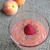 Paleo Raspberry Peach Milkshake