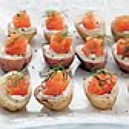 Smoked Salmon Cocktail Potatoes