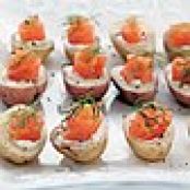 Smoked Salmon Cocktail Potatoes