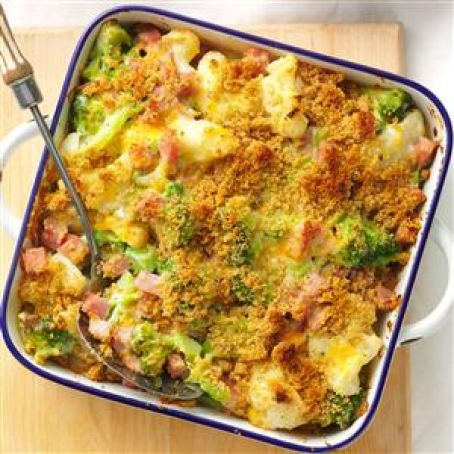 Ham & Veggie Casserole Recipe