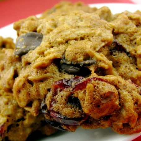 Oatmeal, Chocolate & Cranberry Cookies