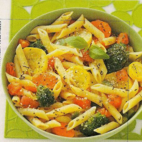 Pasta with fresh vegetables