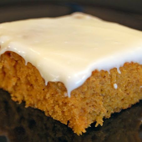 Pumpkin Sheet Cake with Cream Cheese Frosting