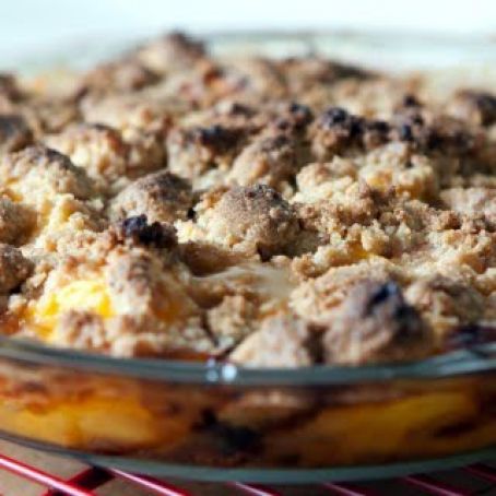 Peach Crisp with Brown Butter Crumble