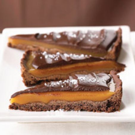 Bittersweet Chocolate Caramel Tart