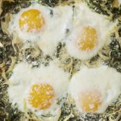Baked Eggs and Swiss Chard
