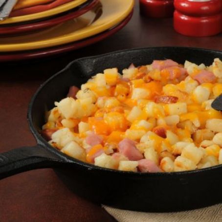 Skillet Potatoes And Ham