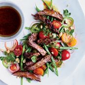 Grilled Skirt Steak with Onion Marinade