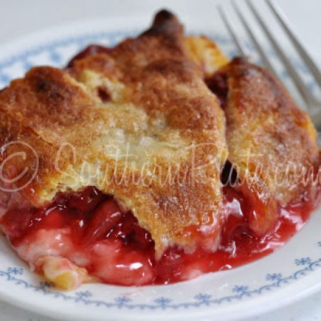 Cherry Cream Cheese Cobbler