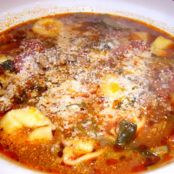 Italian Sausage Soup with Tortellini