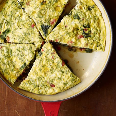 Greek Frittata with Feta & Dill
