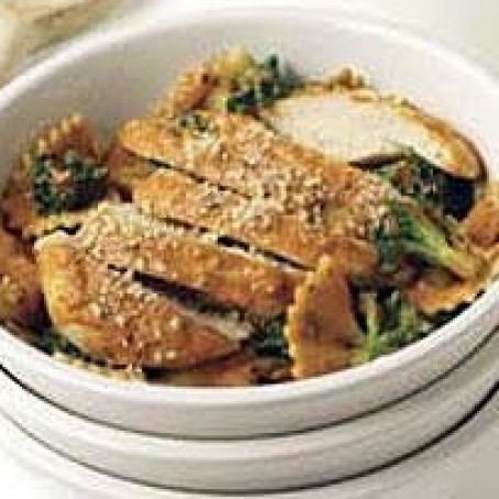 Creamy Bow Tie Pasta with Chicken and Broccoli