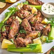 Zesty Oven-Baked Chicken Wings With Alabama White Sauce Recipe