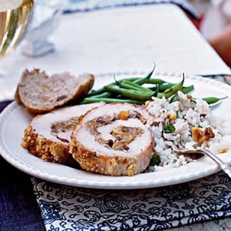 Fruit and Walnut Stuffed Pork Loin (Cooking Light)