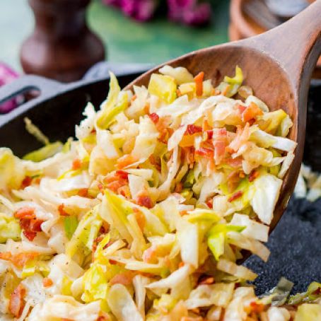 Irish Fried Cabbage with Bacon