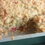Rhubarb Buttermilk Streusel Cake