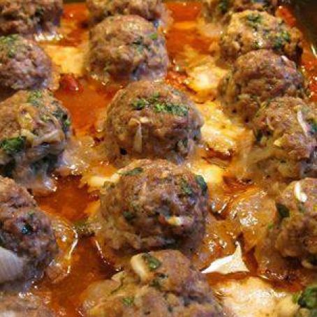 Smoked Mozzarella Stuffed Meatballs