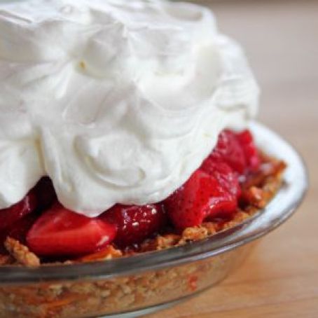 Strawberry Pretzel Pie