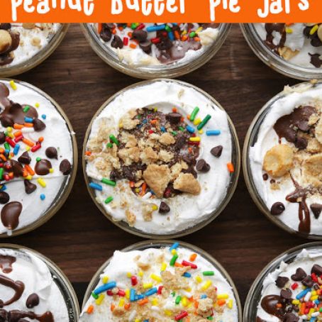 No-Bake Peanut Butter Pie Jars