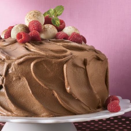 Chocolate Raspberry Mousse Cake