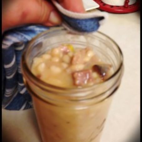 Canning Ham & Beans | prepperpenny