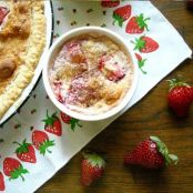 Strawberry Sponge Pie