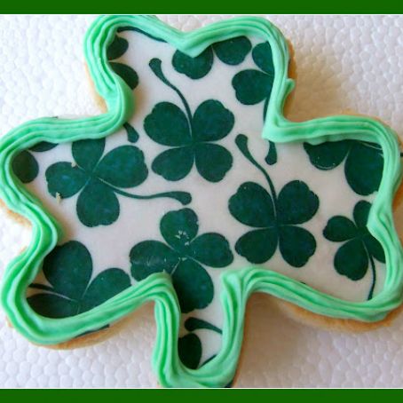 Shamrock Sugar Cookies