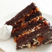German Chocolate Cake With Coconut-Pecan Cajeta Frosting