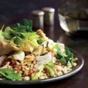 Farro with Artichokes and Herb Salad
