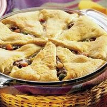 Crescent-Topped Burger Bake