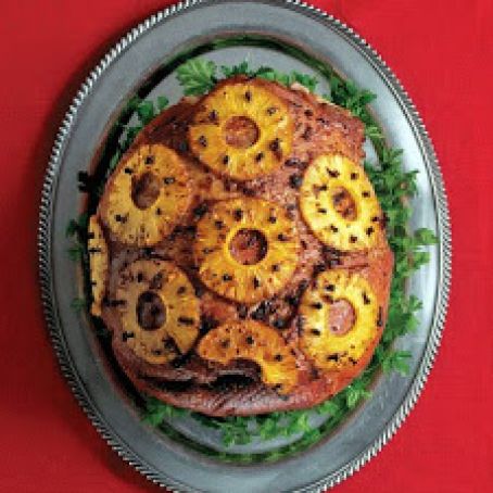 Pineapple–Chipotle-Glazed Ham