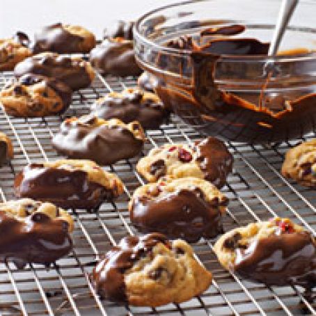 Cranberry Chocolate-Dipped Cookies