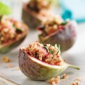 Figs Stuffed with Sesame, Mint and Quinoa