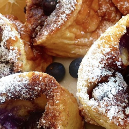 Blueberry Popovers